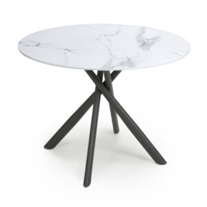 Avesta Round Glass top Dining Table