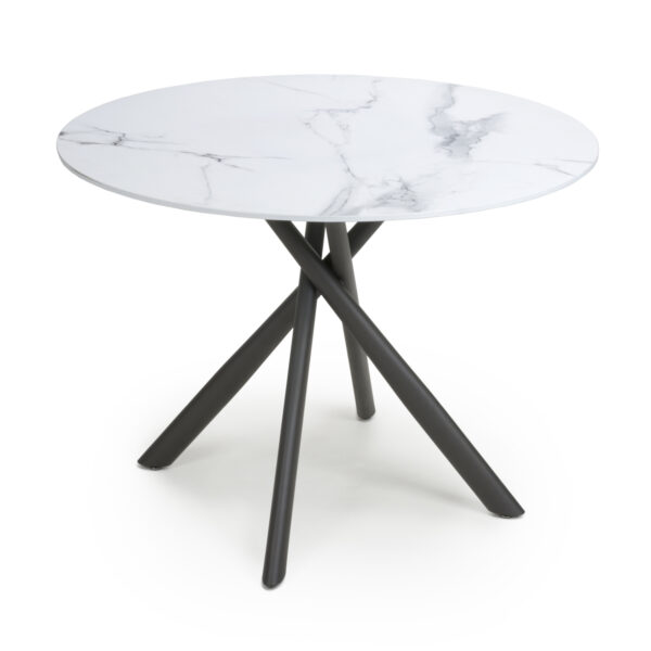 Avesta Round Glass top Dining Table